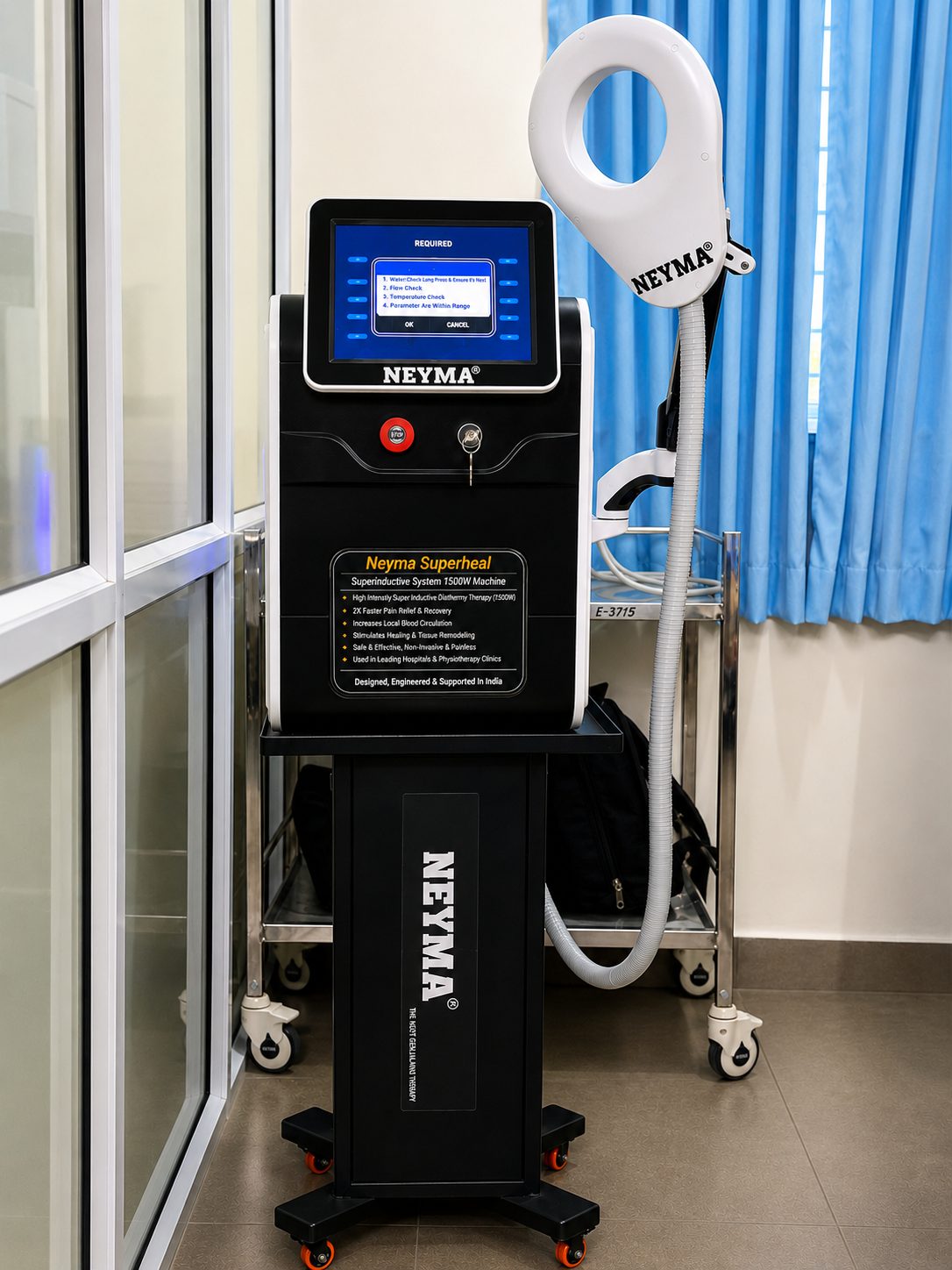 Advanced NEYMA physiotherapy equipment at Mangala Hospital
