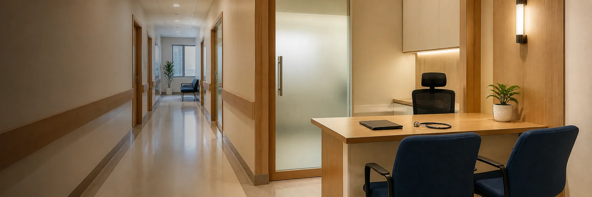 Mangala Hospital consultation corridor